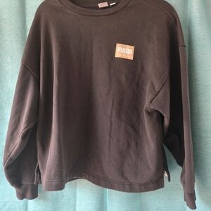 Puma Black Crewneck Sweatshirt